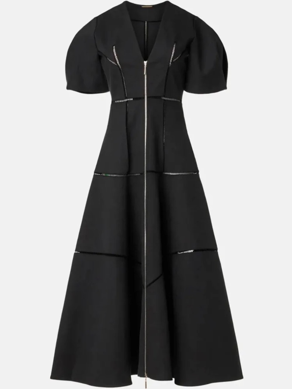Black Alexis Varley Midi Dress